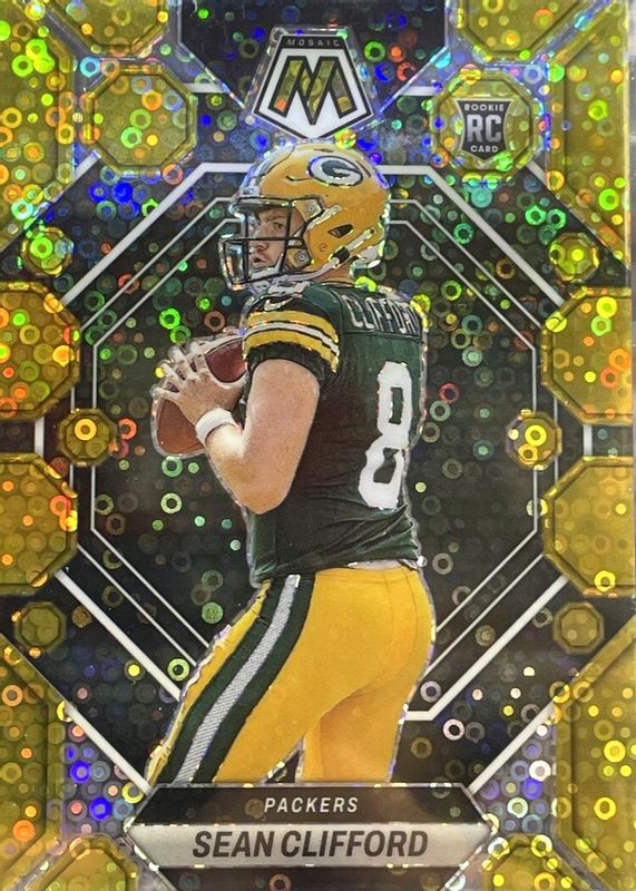 Sean Clifford 2023 Mosaic #361 No Huddle Gold /10 Rookie BGS 9.5