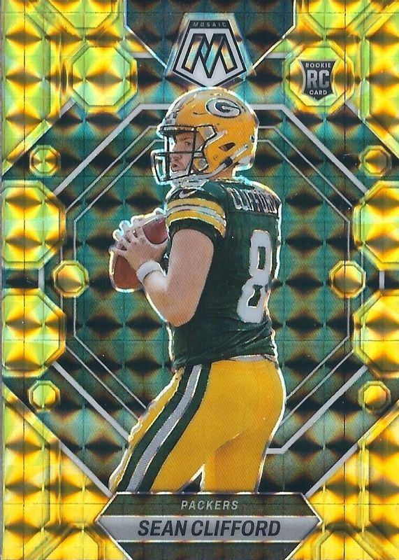 Sean Clifford 2023 Mosaic #361 Reactive Yellow Rookie PSA 10