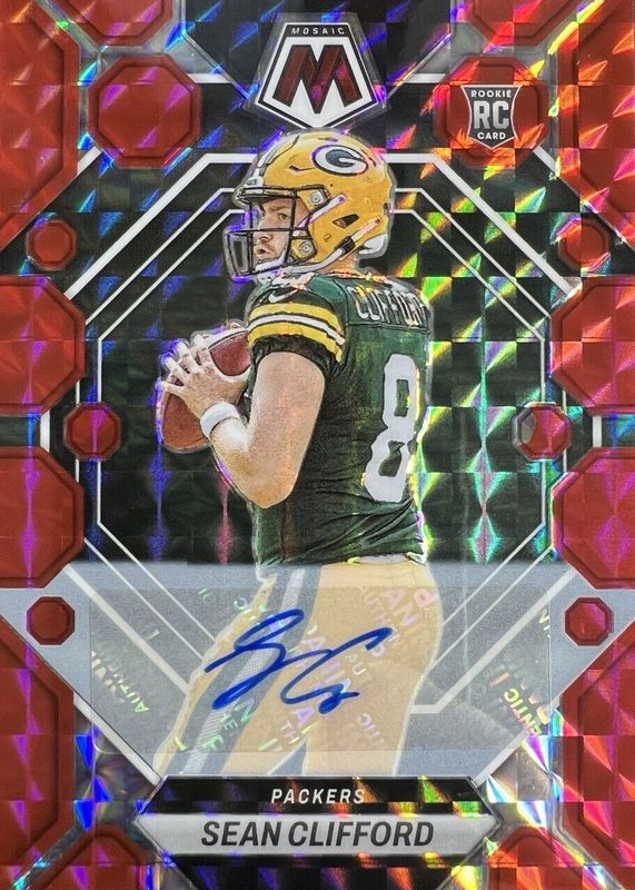 Sean Clifford 2023 Mosaic #361 Rookie Autographs - Red (/199) Rookie SGC 10