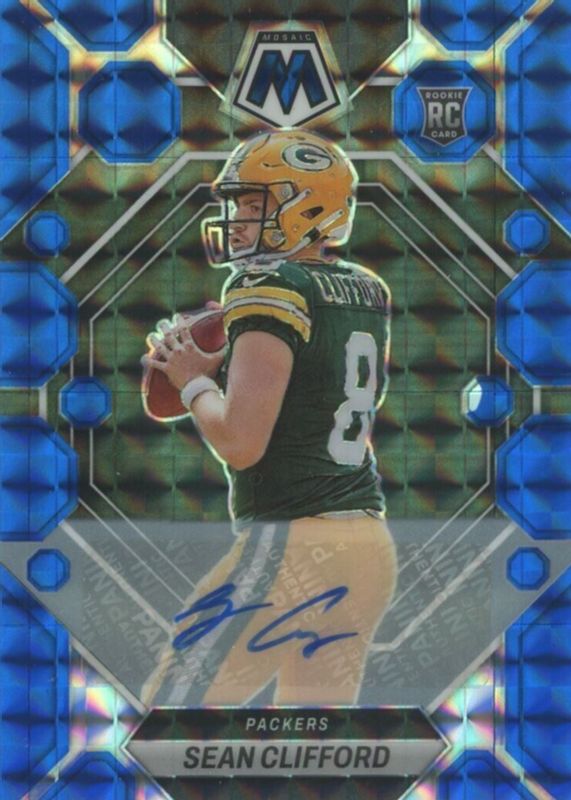 Sean Clifford 2023 Mosaic #361 Rookie Autographs - Blue (/99) Rookie RAW