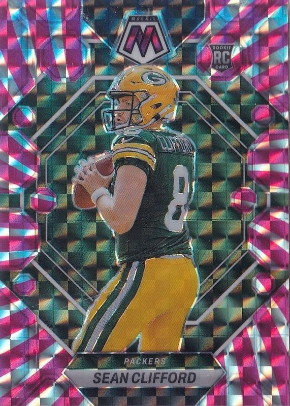 Sean Clifford 2023 Mosaic #361 Pink Swirl /11 Rookie RAW