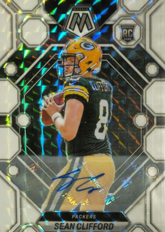 Sean Clifford 2023 Mosaic #361 Rookie Autographs - White /25 Rookie SGC 10