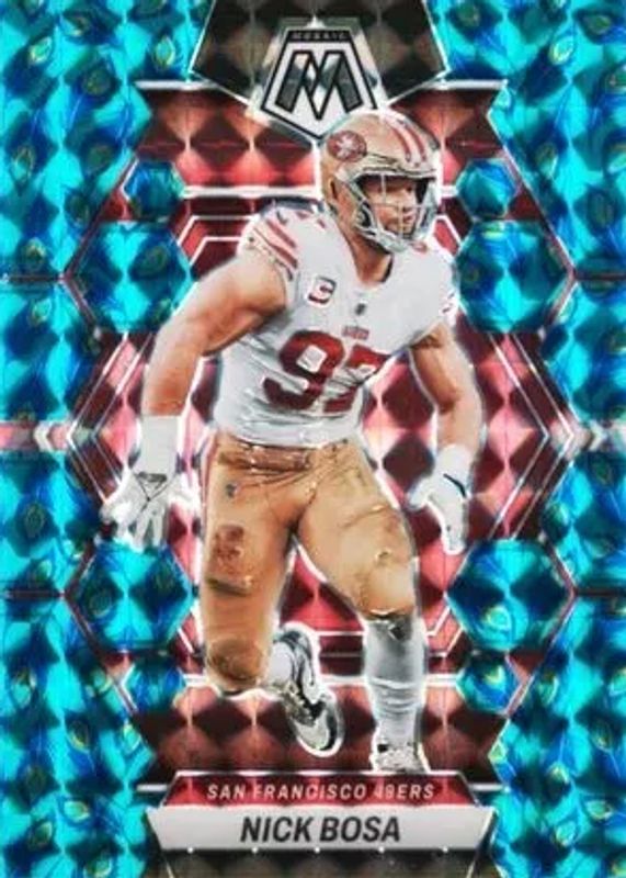 Nick Bosa 2023 Mosaic #216 Choice Peacock /(SSP) PSA 9