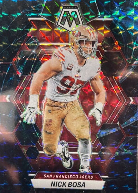 Nick Bosa 2023 Mosaic #216 Genesis /(SSP) RAW