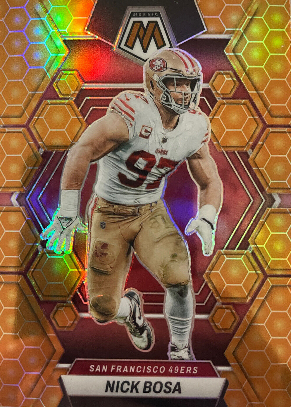Nick Bosa 2023 Mosaic #216 Honeycomb /(SSP) Price Guide - Sports