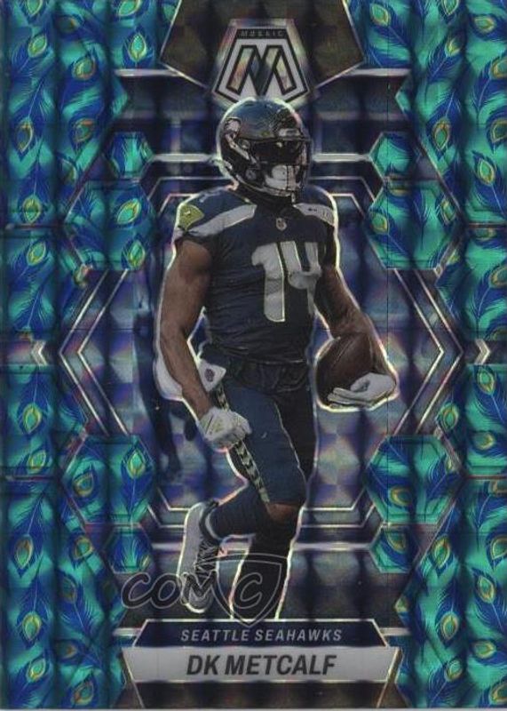 DK Metcalf 2023 Mosaic #222 Choice Peacock /(SSP) SGC 10