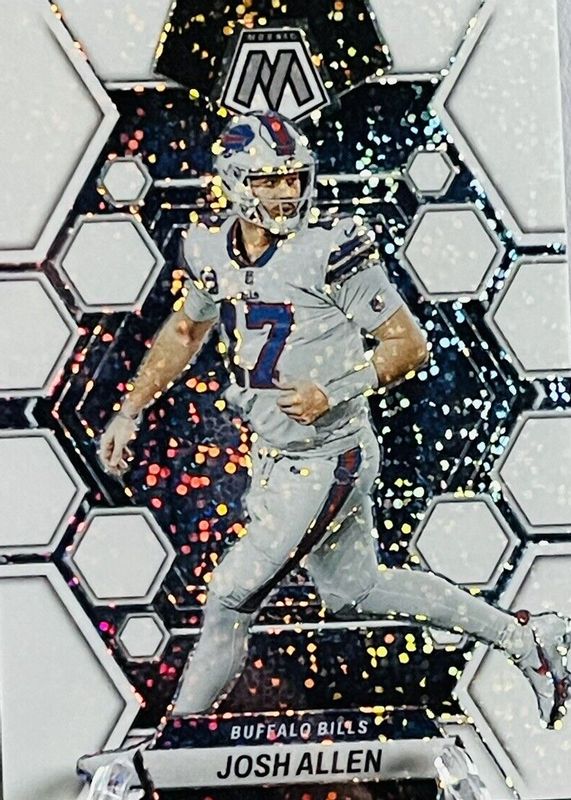 Josh Allen 2023 Mosaic #21 White Sparkle /(SSP) PSA 10