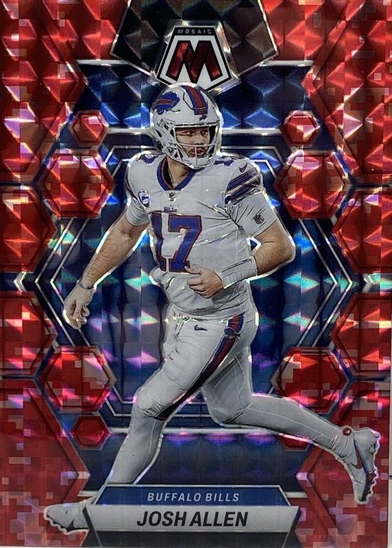 Josh Allen 2023 Mosaic #21 Red Camo SGC 9.5