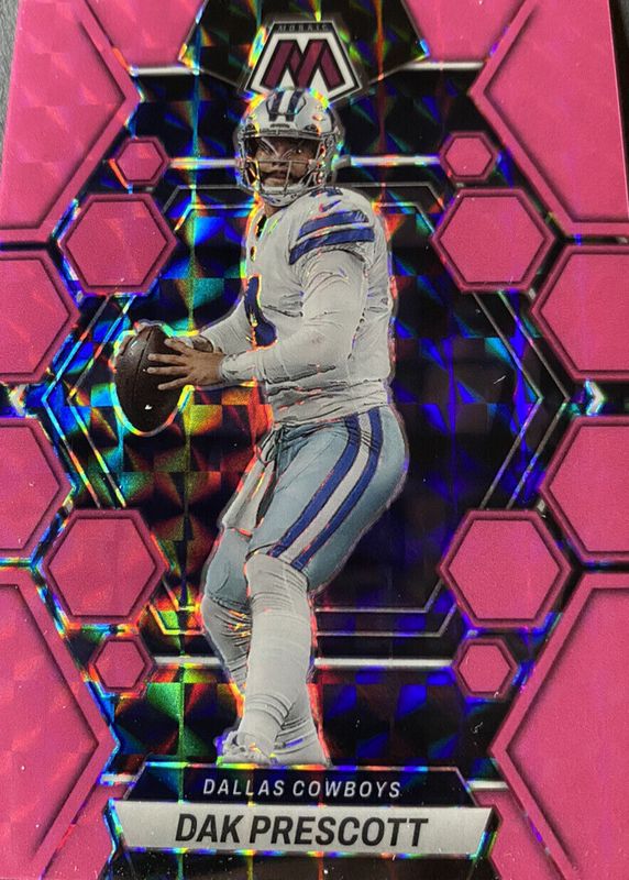 Dak Prescott 2023 Mosaic #55 Pink Fluorescent /10 BGS 9.5