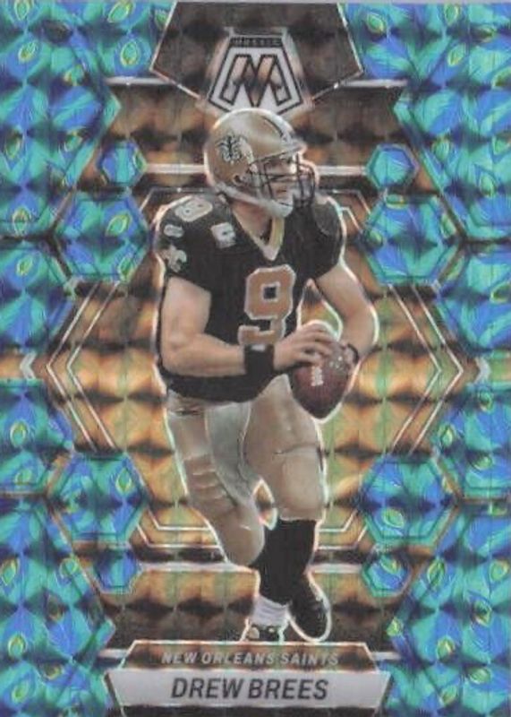 Drew Brees 2023 Mosaic #174 Choice Peacock /(SSP) BGS 9.5