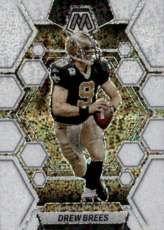 Drew Brees 2023 Mosaic #174 White Sparkle /(SSP) RAW
