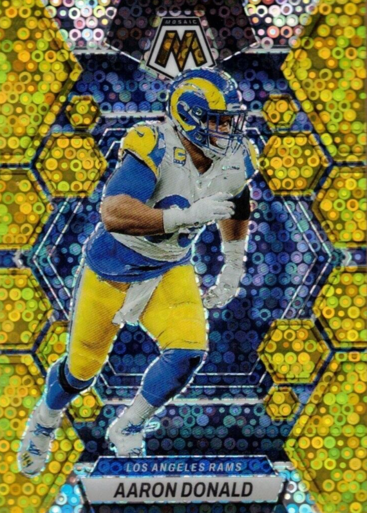 Aaron Donald 2023 Mosaic 139 No Huddle Gold 10 Price Guide Sports Card Investor