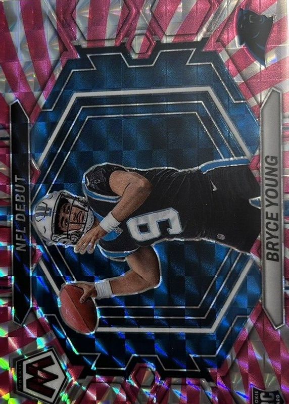 Bryce Young 2023 Mosaic #ND-2 NFL Debut - Pink Swirl /11 Rookie SGC 9.5