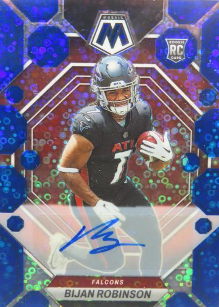 Carte Bijan Robinson #103 – Panini Luminance 2023 Blue Prizm Rookie /15 SSP