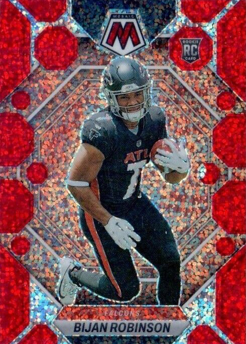 Bijan Robinson 2023 Mosaic #284 Red Sparkle /(SSP) Price