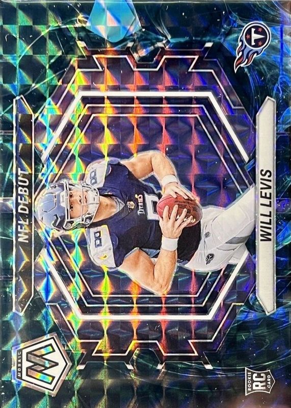 Will Levis 2023 Mosaic #ND-4 NFL Debut - Genesis /(SSP) Rookie RAW