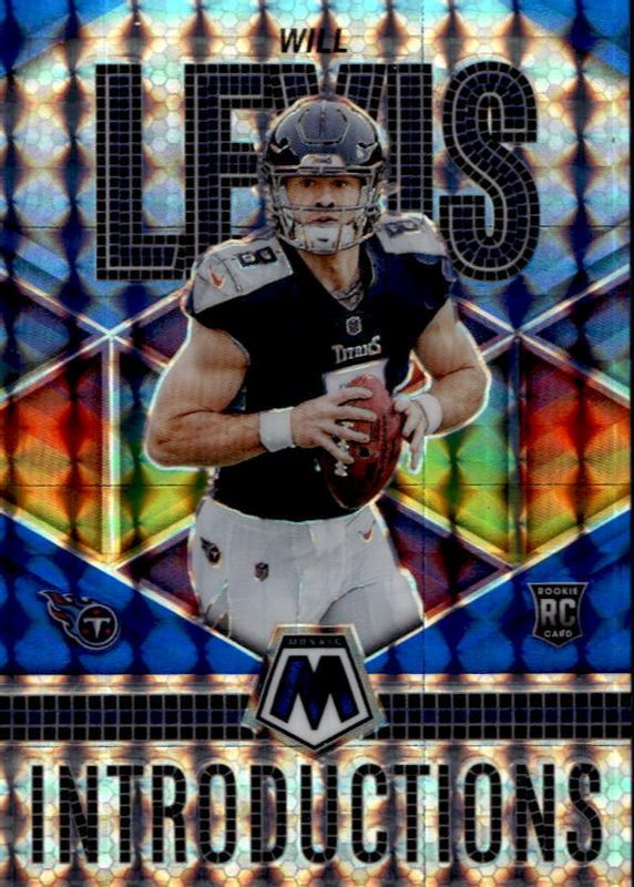 Will Levis 2023 Mosaic #I-4 Introductions - Blue /99 Rookie SGC 10