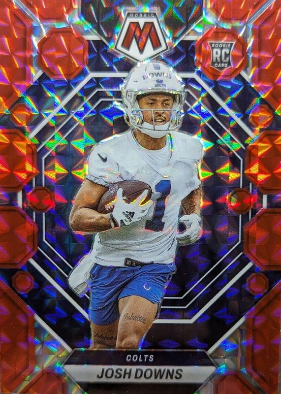 Josh Downs 2023 Mosaic #339 Red Rookie SGC 10