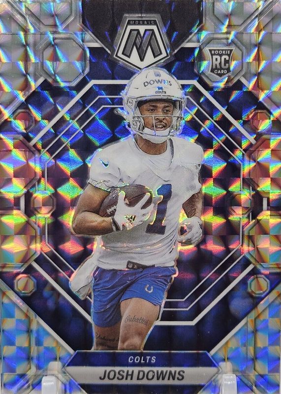 Josh Downs 2023 Mosaic #339 Mosaic Rookie SGC 10