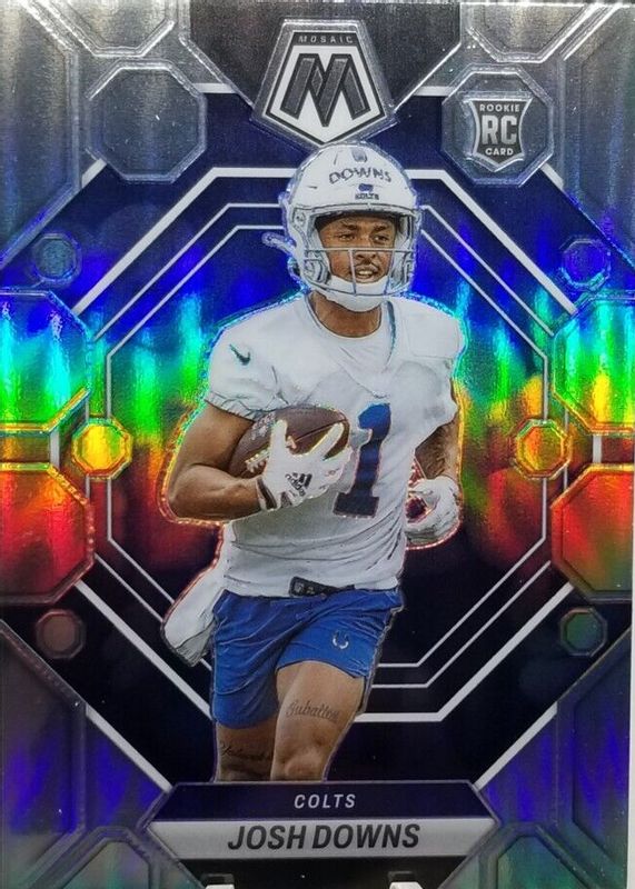 Josh Downs 2023 Mosaic #339 Silver Rookie RAW