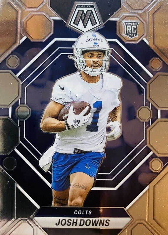 Josh Downs 2023 Mosaic #339 Base Rookie SGC 10