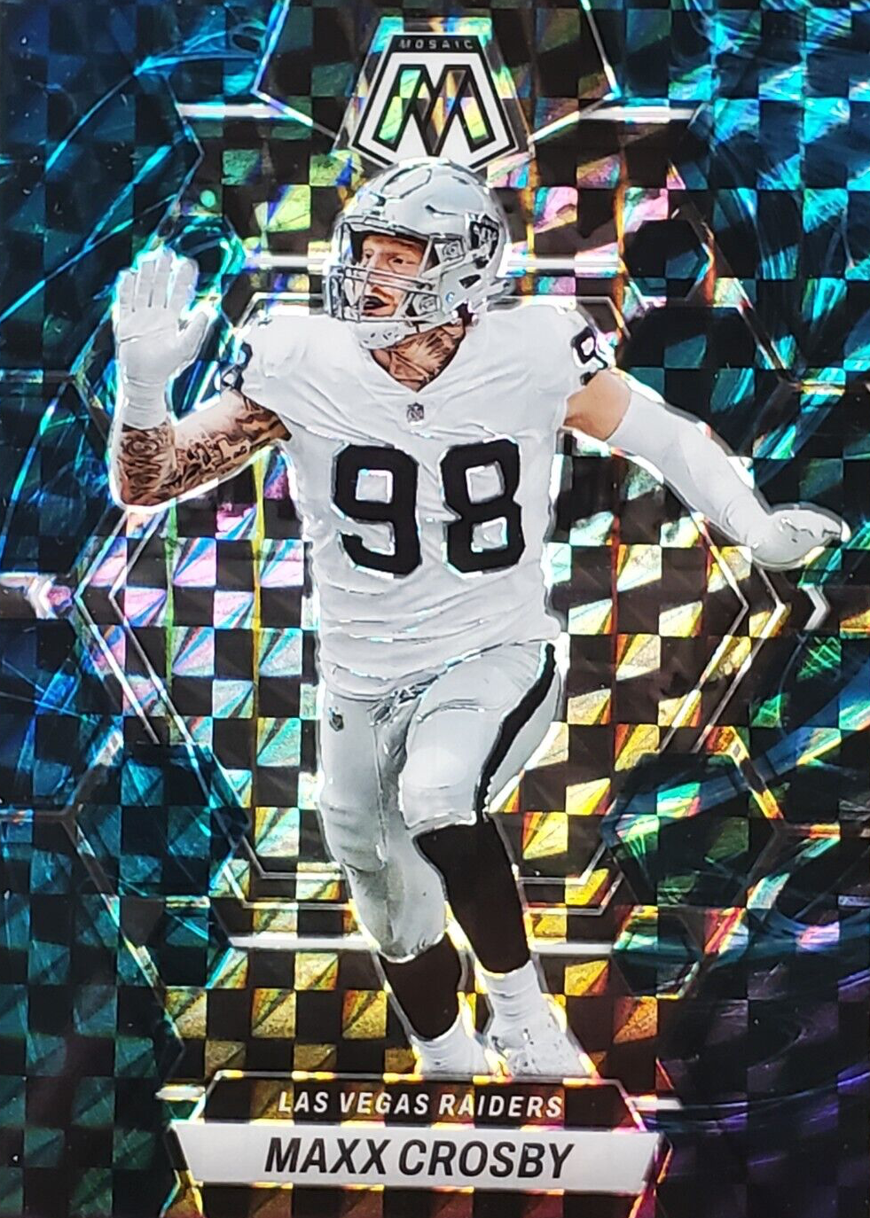 Maxx Crosby 2023 Mosaic #123 Genesis /(SSP) Price Guide - Sports