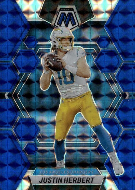 Justin Herbert 2023 Mosaic #127 Blue /99 SGC 10