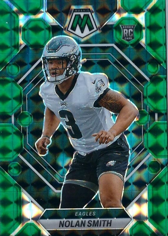 Nolan Smith Jr. 2023 Mosaic #353 Green Rookie SGC 10