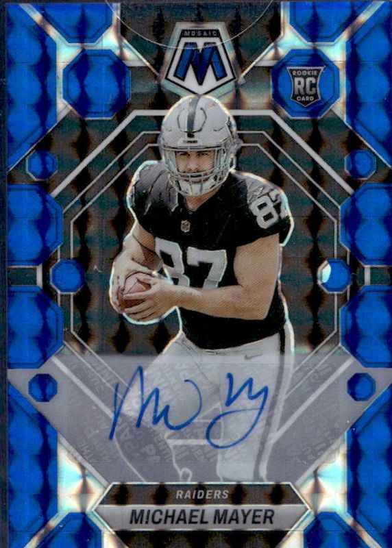 Michael Mayer 2023 Mosaic #349 Rookie Autographs - Blue (/99) RAW