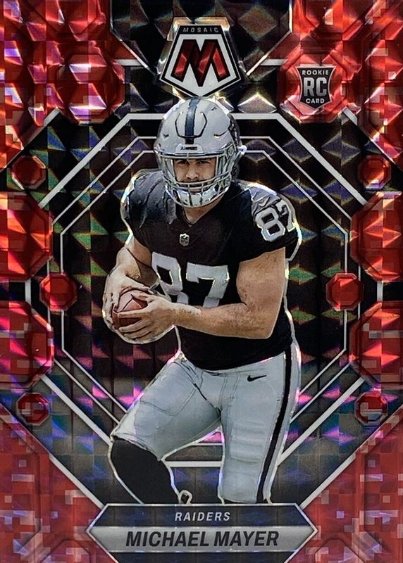 Michael Mayer 2023 Mosaic #349 Red Camo Rookie RAW