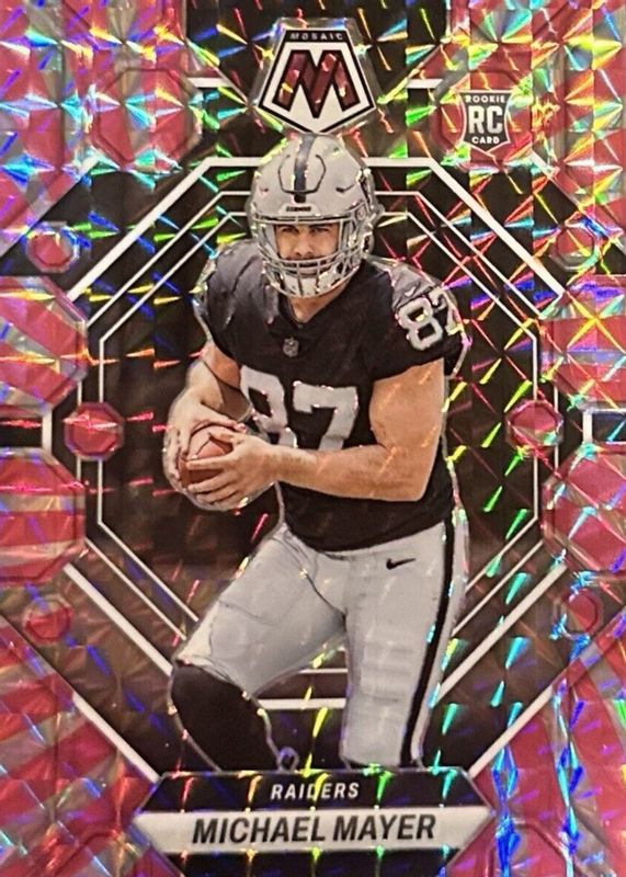 Michael Mayer 2023 Mosaic #349 Pink Swirl /11 Rookie RAW