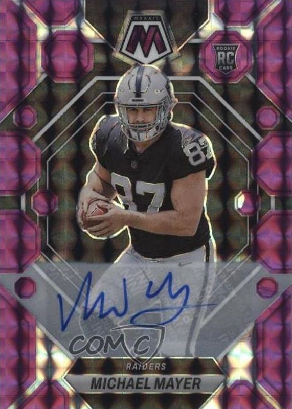 Michael Mayer 2023 Mosaic #349 Rookie Autographs - Purple (/49) RAW