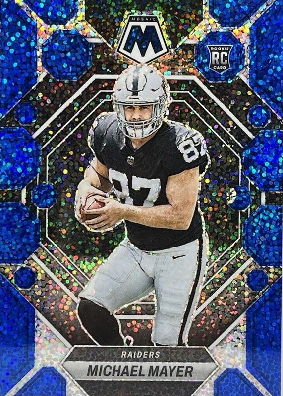 Michael Mayer 2023 Mosaic #349 Blue Sparkle /96 Rookie RAW