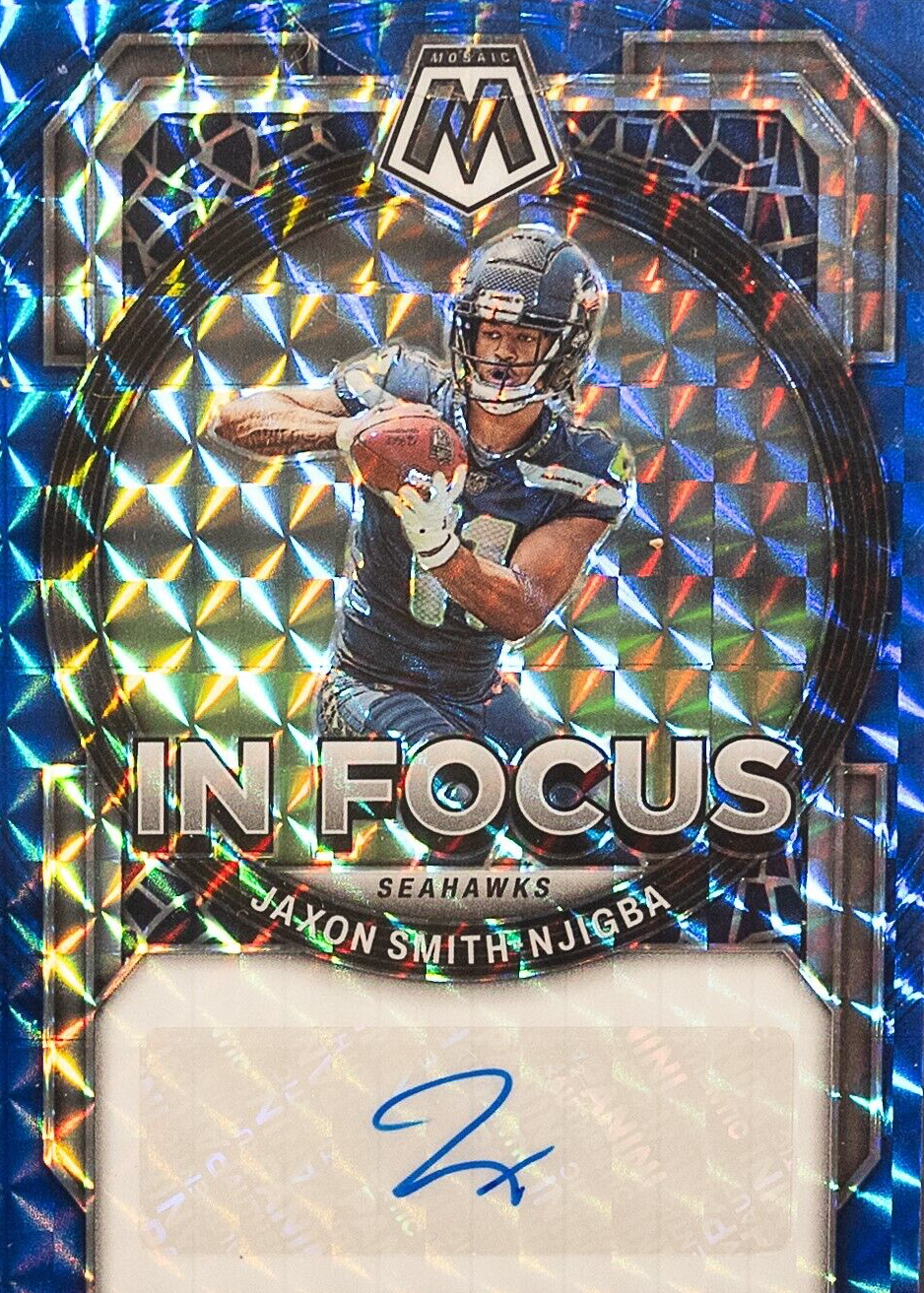 Jaxon Smith-Njigba 2023 Mosaic #IF-JSN In Focus Signatures - Blue
