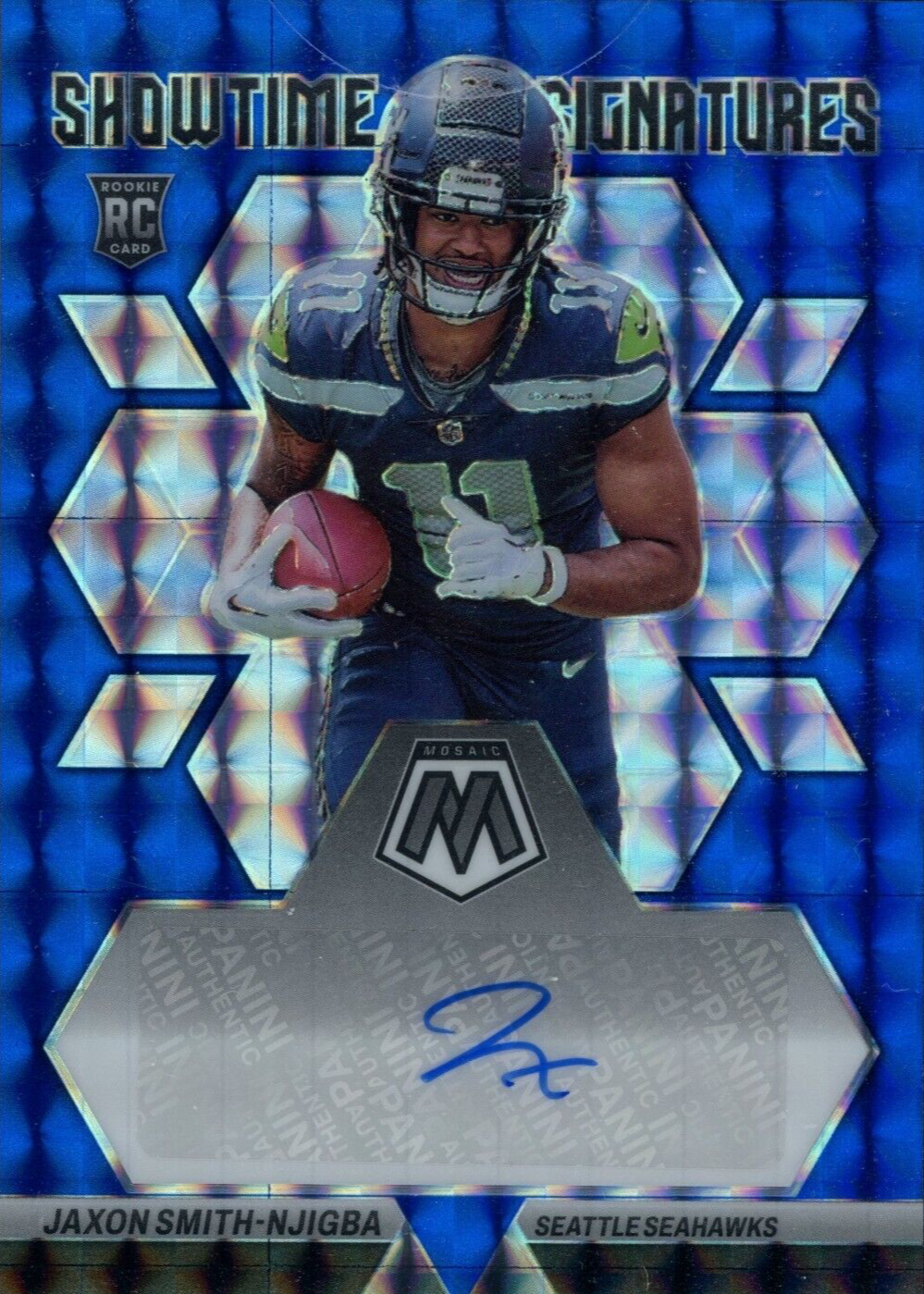 Jaxon Smith-Njigba 2023 Mosaic #SS-JSN Showtime Signatures - Blue