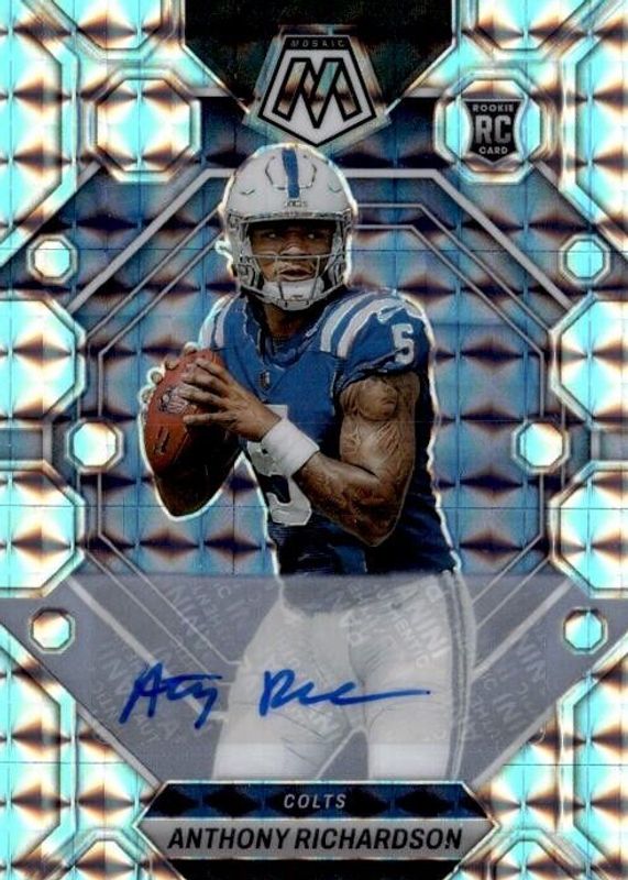 Anthony Richardson 2023 Mosaic #282 Rookie Autographs - Mosaic Rookie RAW