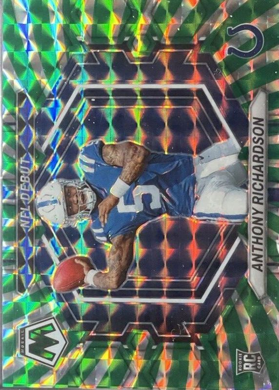 Anthony Richardson 2023 Mosaic #ND-5 NFL Debut - Green Swirl /11 Rookie PSA 10