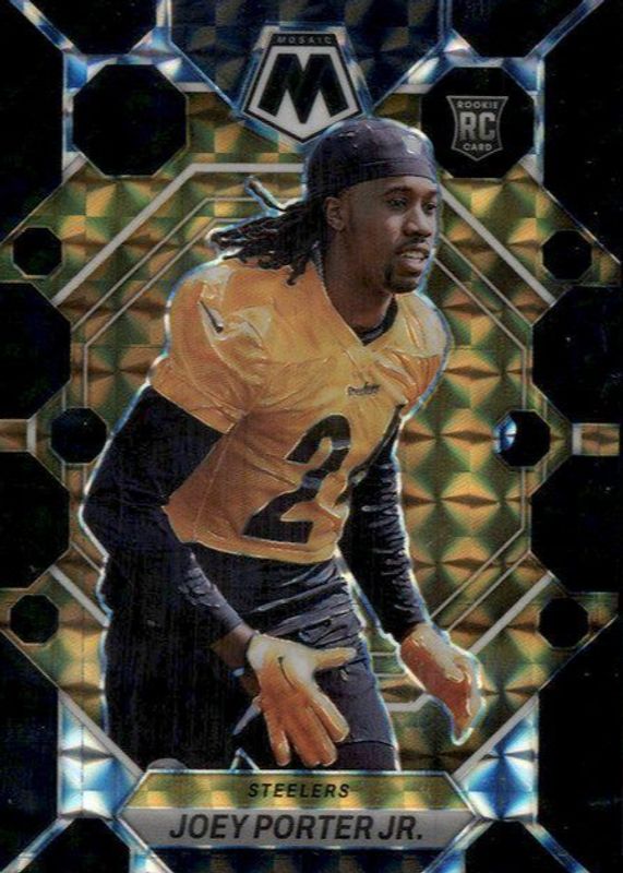 Joey Porter Jr. 2023 Mosaic #335 Black /1 Rookie BGS 9.5