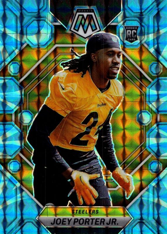 Joey Porter Jr. 2023 Mosaic #335 Reactive Blue Rookie BGS 9.5