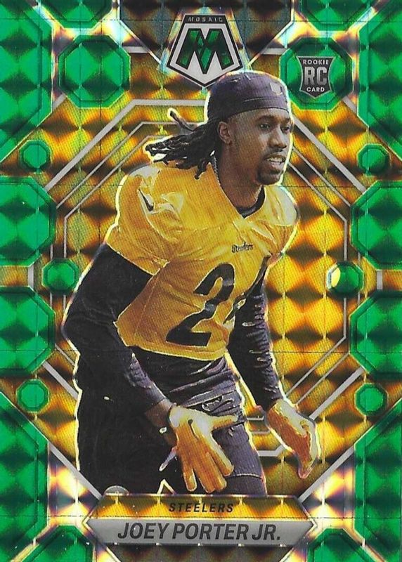 Joey Porter Jr. 2023 Mosaic #335 Green Rookie BGS 9.5