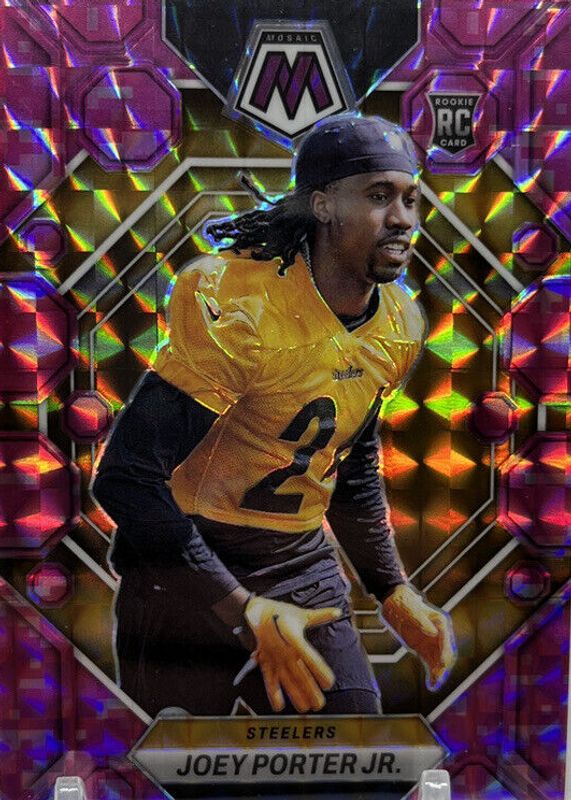 Joey Porter Jr. 2023 Mosaic #335 Pink Camo Rookie BGS 9