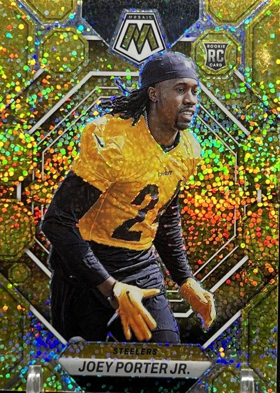 Joey Porter Jr. 2023 Mosaic #335 Gold Sparkle /24 Rookie SGC 10