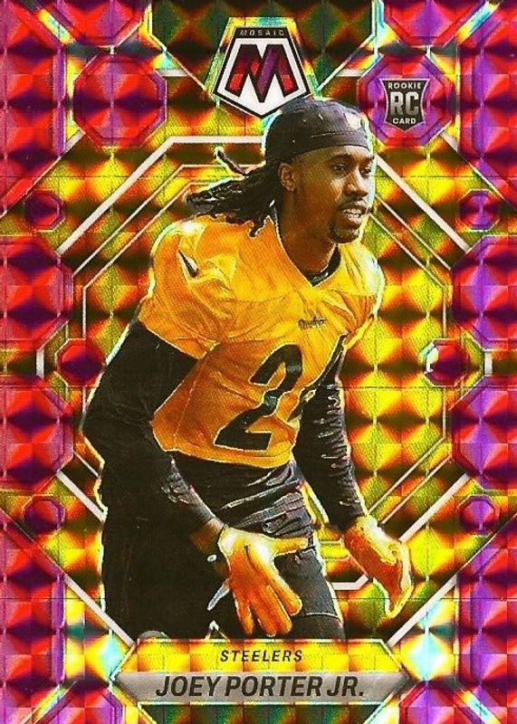 Joey Porter Jr. 2023 Mosaic #335 Purple /49 Rookie SGC 10