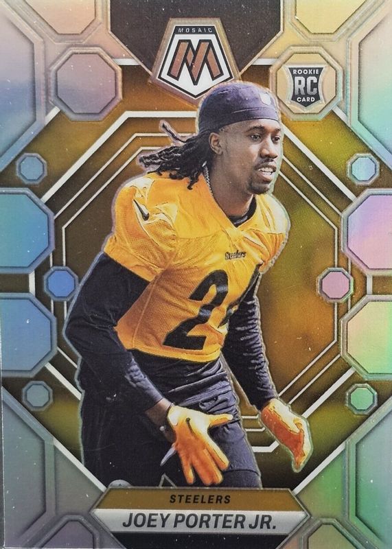 Joey Porter Jr. 2023 Mosaic #335 Silver Rookie PSA 10