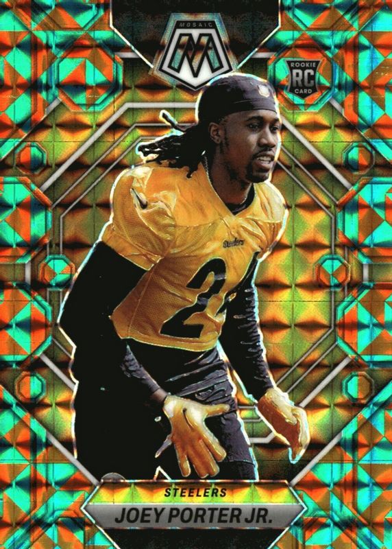 Joey Porter Jr. 2023 Mosaic #335 Tessellation /15 Rookie RAW