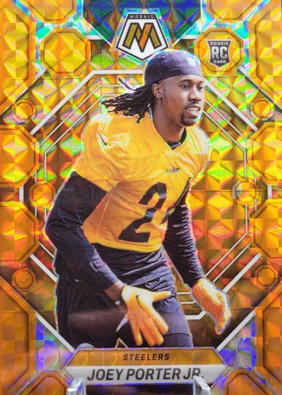 Joey Porter Jr. 2023 Mosaic #335 Orange /199 Rookie RAW