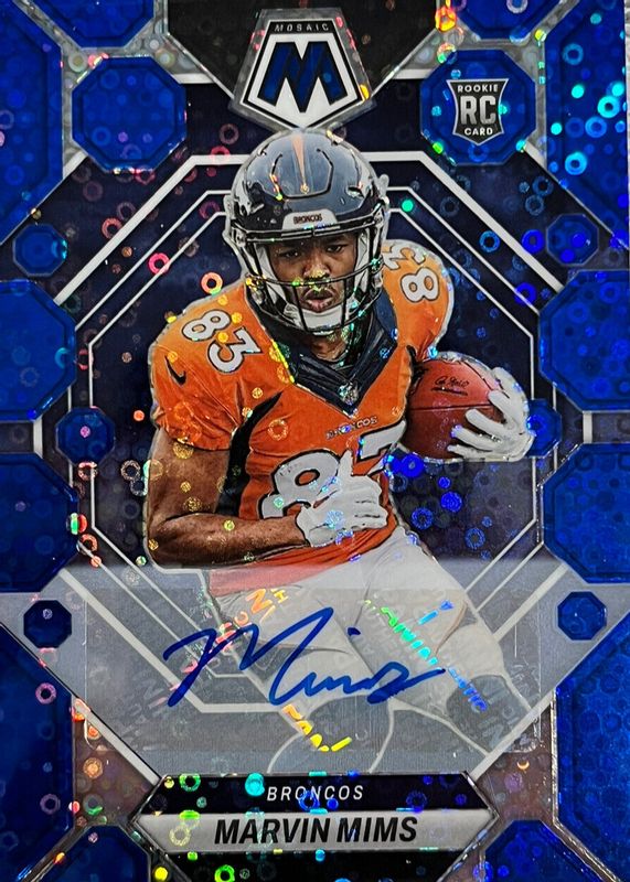 2023 Mosaic #346 Rookie Autographs - No Huddle Blue