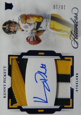 2022 Flawless #RDP-KP Rookie Dual Patch Auto - Sapphire /10