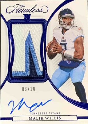 2022 Flawless #RPA-MW Rookie Patch Auto - Sapphire /10