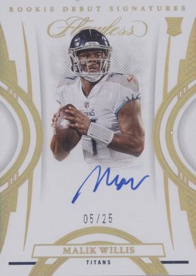 2022 Flawless #RDS-MW Rookie Debut Signatures (/25)